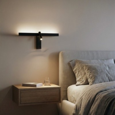 RICO WALL 10W+6W 3000K BK