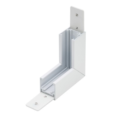 Alfa Złącze scienne L do szyny magnetycznej dwufazowej TRACK MAGNETIC 27 INNER CORNER90 Biały