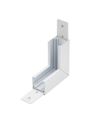 Alfa Złącze scienne L do szyny magnetycznej dwufazowej TRACK MAGNETIC 27 INNER CORNER90 Biały