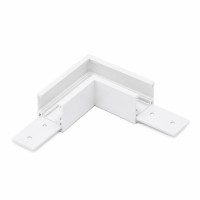 Alfa Złącze L do szyny magnetycznej dwufazowej TRACK MAGNETIC 27 CORNER 90  Biały