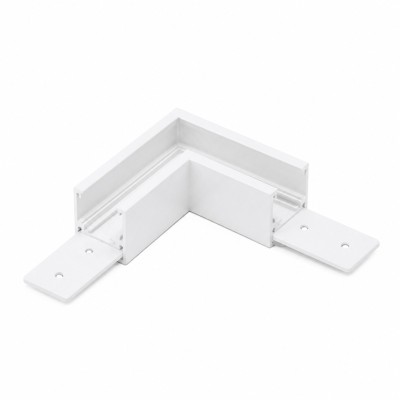Alfa Złącze L do szyny magnetycznej dwufazowej TRACK MAGNETIC 27 CORNER 90  Biały