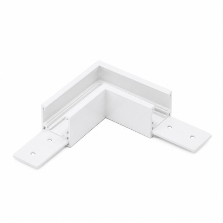 Alfa Złącze L do szyny magnetycznej dwufazowej TRACK MAGNETIC 27 CORNER 90  Biały