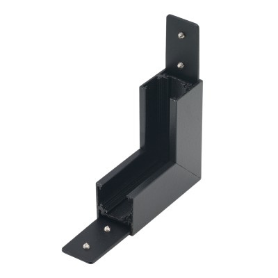 Alfa Złącze scienne L do szyny magnetycznej dwufazowej TRACK MAGNETIC 27 INNER CORNER90 Czarny