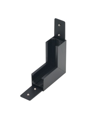 Alfa Złącze scienne L do szyny magnetycznej dwufazowej TRACK MAGNETIC 27 INNER CORNER90 Czarny