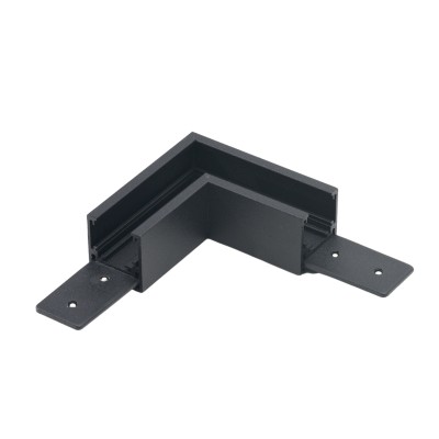Alfa Złącze L do szyny magnetycznej dwufazowej TRACK MAGNETIC 27 CORNER 90  Czarny