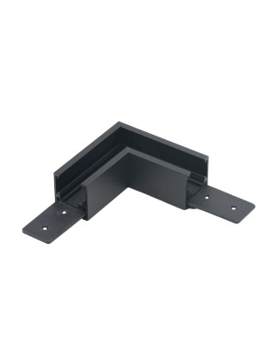 Alfa Złącze L do szyny magnetycznej dwufazowej TRACK MAGNETIC 27 CORNER 90  Czarny