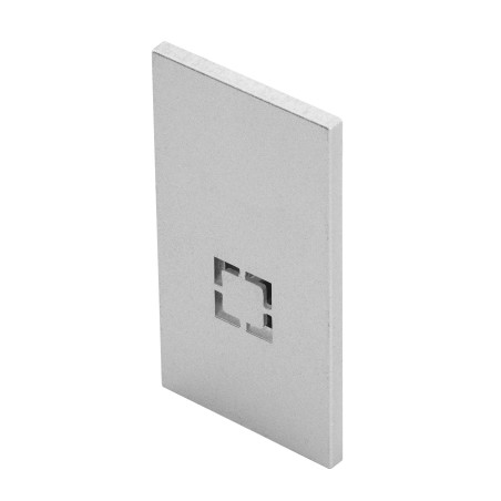 BETA TRACK MAGNETIC57 230V ANODISED END CAP Srebrny