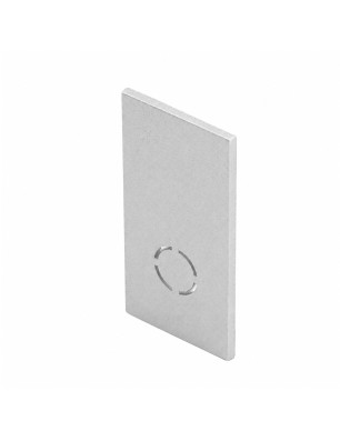 ALFA TRACK MAGNETIC END CAP ANODISED srebrny