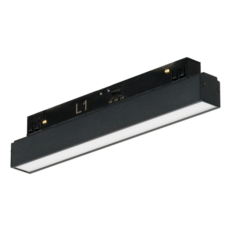 ALFA SAGA TRACK MAGNETIC 2LINE 12W CCT SWITCH DIM BK