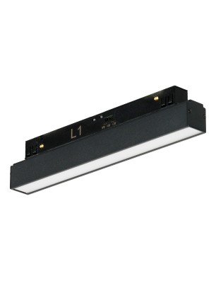 ALFA SAGA TRACK MAGNETIC 2LINE 12W CCT SWITCH DIM BK