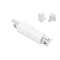 Zasilacz środkowy z zaślepkami TRACK 3LINE POWER + 2x end cap  Biały