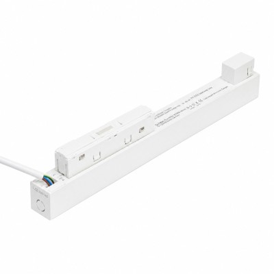 Zasilacz dwufazowy wpinany w szynę ALFA TRACK MAGNETIC DRIVER 2LINE L1/L2 100W DIMM INSIDE Biały