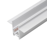 Alfa szynoprzewód jedno lub dwufazowy magnetyczny profil TRACK MAGNETIC 52 GIPS2 + zaślepki końcowe Biały