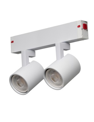 Lampa szynowa BETA GARY 2 230V TRACK MAGNETIC GU10 Biała
