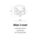 ALBICO 3 WHite round azzardo