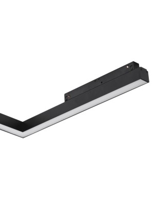Lampa szynowa ALFA SAGA TRACK MAGNETIC CORNER A 24W CCT BLUETOOTH Czarna