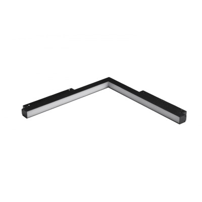 Lampa szynowa ALFA SAGA II TRACK MAGNETIC CORNER B 25W 3000K Czarna