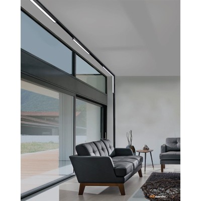 Lampa szynowa ALFA SAGA II TRACK MAGNETIC CORNER B 25W 3000K Czarna
