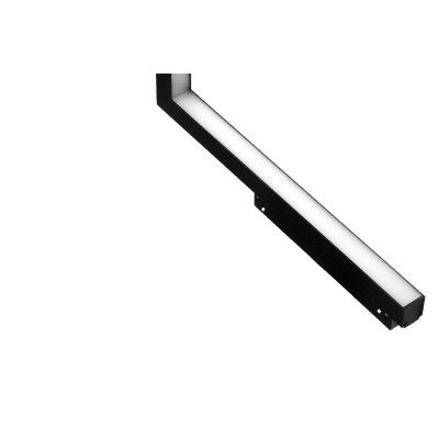 Lampa szynowa ALFA SAGA II TRACK MAGNETIC CORNER B 25W 4000K Czarna
