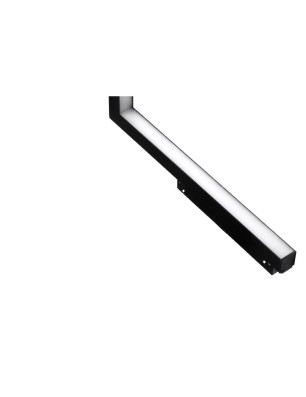 Lampa szynowa ALFA SAGA II TRACK MAGNETIC CORNER B 25W 4000K Czarna