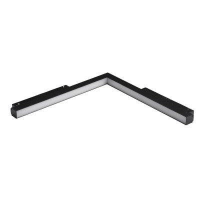 Lampa szynowa ALFA SAGA II TRACK MAGNETIC CORNER B 25W 4000K Czarna