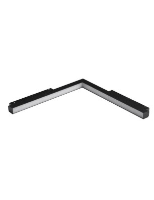 Lampa szynowa ALFA SAGA II TRACK MAGNETIC CORNER B 25W 4000K Czarna
