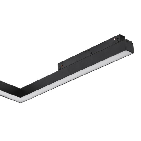 Lampa szynowa ALFA SAGA II TRACK MAGNETIC CORNER A 25W 4000K Czarna