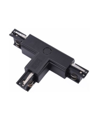 Zasilacz / złącze T lewe do szynoprzewodu TRACK 3LINE T LEFT Czarny