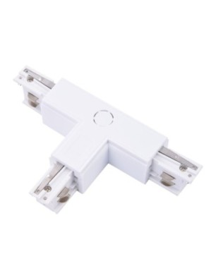 Zasilacz / złącze T prawe do szynoprzewodu TRACK 3LINE T RIGHT Biały