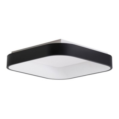 Lampa sufitowa SOVANA SQUARE 80 TOP CCT DIMM Czarna z pilotem