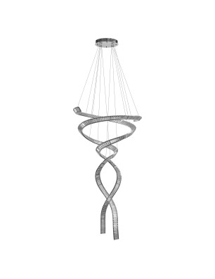 Lampa wisząca SPARK SPIRAL XXL CCT SWITCH DIMM Chromowana