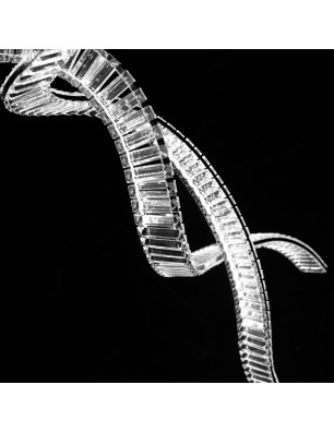 Lampa wisząca SPARK SPIRAL XXL CCT SWITCH DIMM Chromowana
