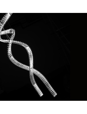 Lampa wisząca SPARK SPIRAL XXL CCT SWITCH DIMM Chromowana