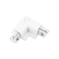 Zasilacz / złącze L prawe do szynoprzewodu podtynkowe TRACK 3LINE L RIGHT GIPS Biały