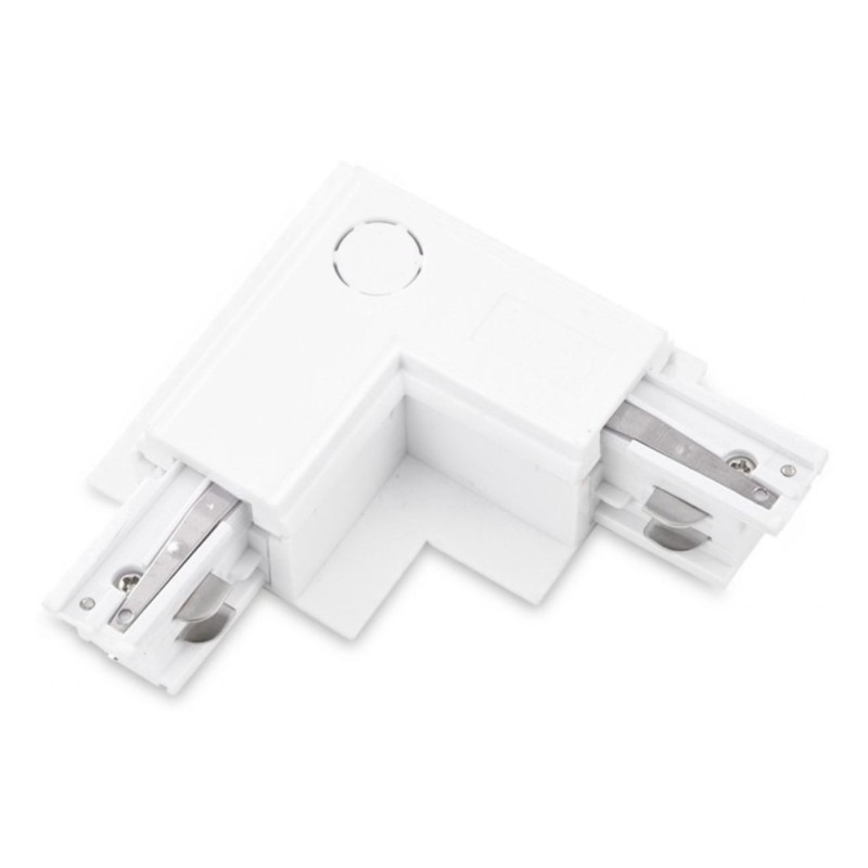 Zasilacz / złącze L prawe do szynoprzewodu podtynkowe TRACK 3LINE L RIGHT GIPS Biały