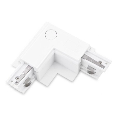 Zasilacz / złącze L prawe do szynoprzewodu podtynkowe TRACK 3LINE L RIGHT GIPS Biały