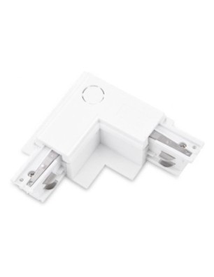 Zasilacz / złącze L prawe do szynoprzewodu podtynkowe TRACK 3LINE L RIGHT GIPS Biały