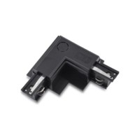 Zasilacz / złącze L prawe do szynoprzewodu podtynkowe TRACK 3LINE L RIGHT GIPS Czarny