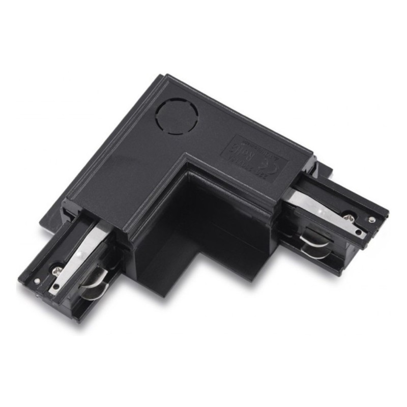 Zasilacz / złącze L prawe do szynoprzewodu podtynkowe TRACK 3LINE L RIGHT GIPS Czarny