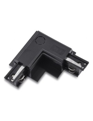 Zasilacz / złącze L prawe do szynoprzewodu podtynkowe TRACK 3LINE L RIGHT GIPS Czarny