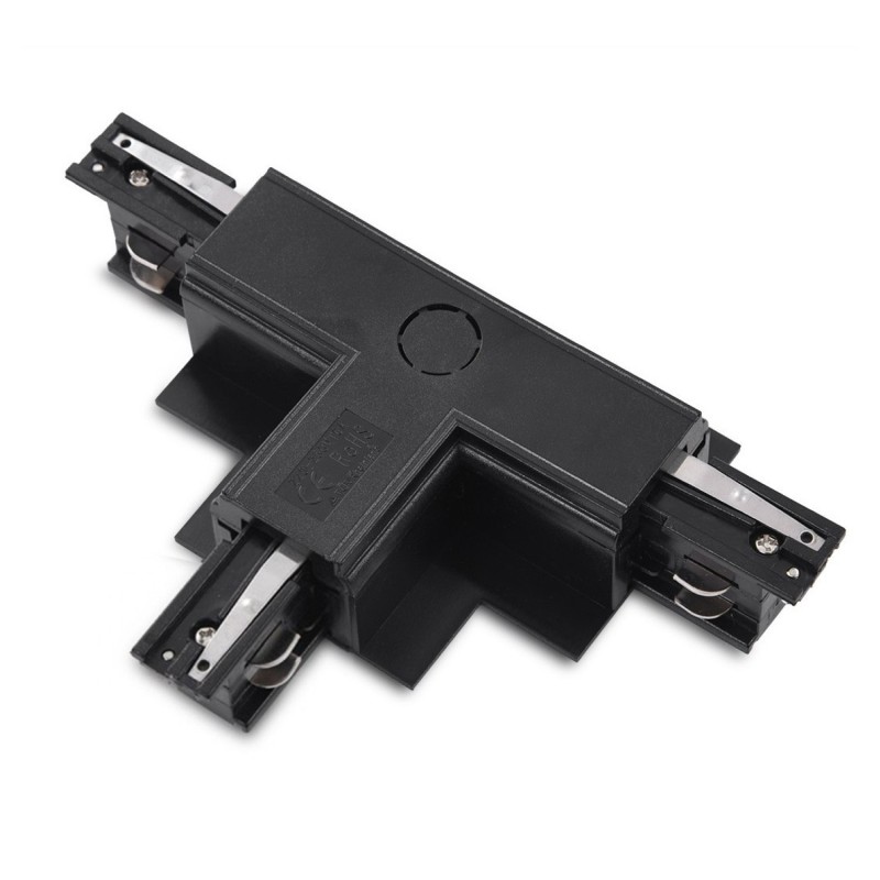 Zasilacz / złącze T prawe do szynoprzewodu podtynkowe TRACK 3LINE T RIGHT GIPS Czarny