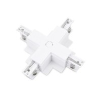 Zasilacz / złącze X do szynoprzewodu podtynkowego TRACK 3LINE X GIPS Biały