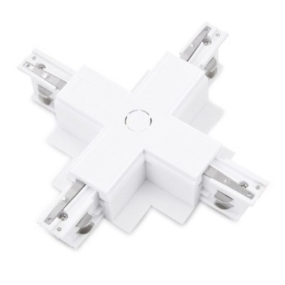 Zasilacz / złącze X do szynoprzewodu podtynkowego TRACK 3LINE X GIPS Biały