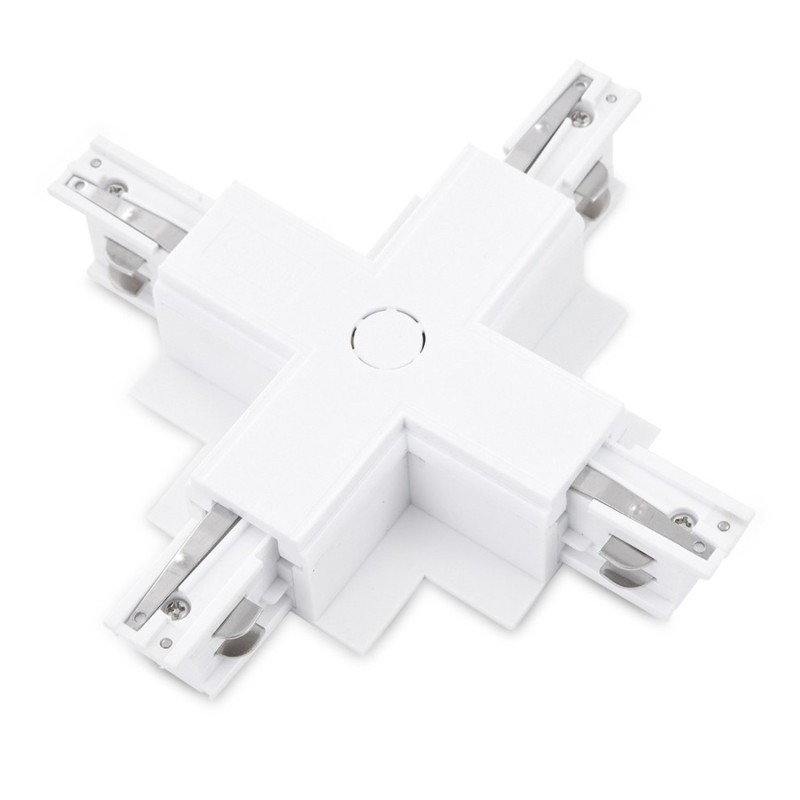 Zasilacz / złącze X do szynoprzewodu podtynkowego TRACK 3LINE X GIPS Biały