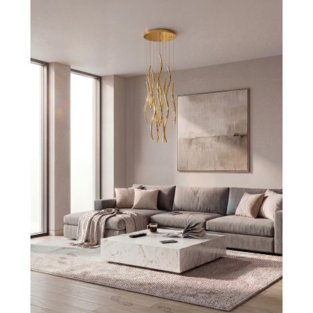 Lampa wisząca FLOW 41 PENDANT 3-STEP DIMM 3000K Złota