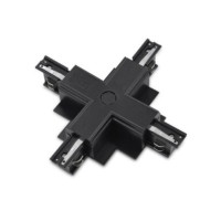 Zasilacz / złącze X do szynoprzewodu podtynkowego TRACK 3LINE X GIPS Czarny