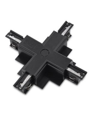 Zasilacz / złącze X do szynoprzewodu podtynkowego TRACK 3LINE X GIPS Czarny