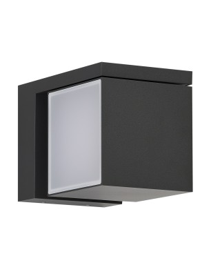 Zewnętrzna lampa na ścianę CUBIC IP54 18W 4000K Ciemny szary