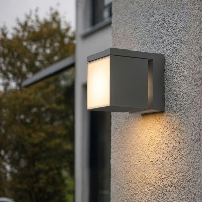 Kinkiet CUBIC IP54 18W 3000K Ciemny szary