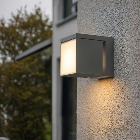 Kinkiet CUBIC IP54 18W 3000K Ciemny szary